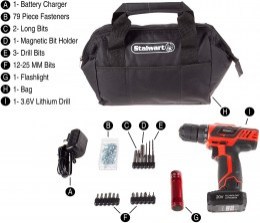 Stalwart portable power tool with screwdriver bits and pouch9